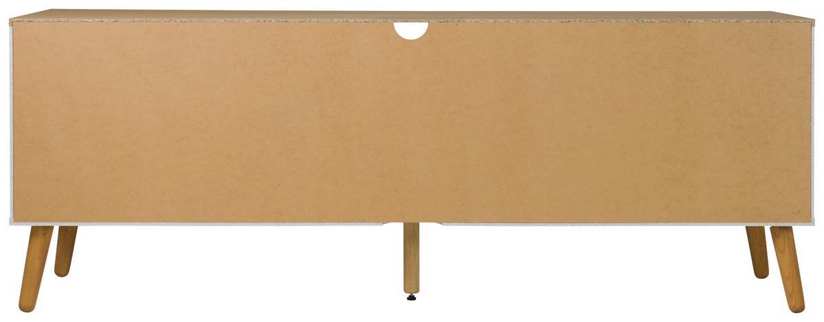 SZAFKA RTV DOT - kolor dębowy/biały, Design, materiał drewnopochodny/drewno (162/60/43cm)
