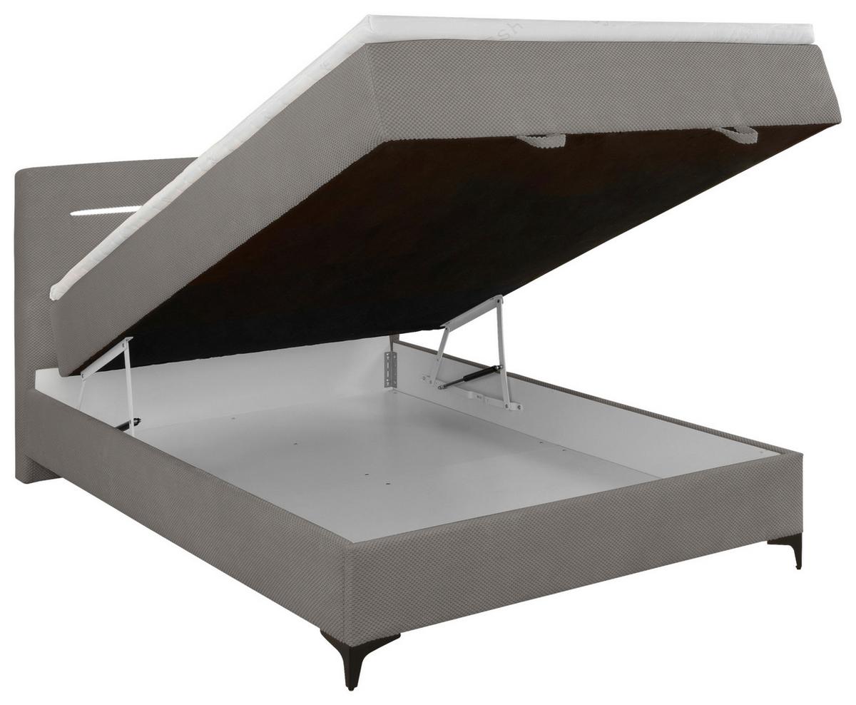 Box Krevet Jerry - boje grafita/crna, Konvencionalno, tekstil (140/200cm) - Mömax