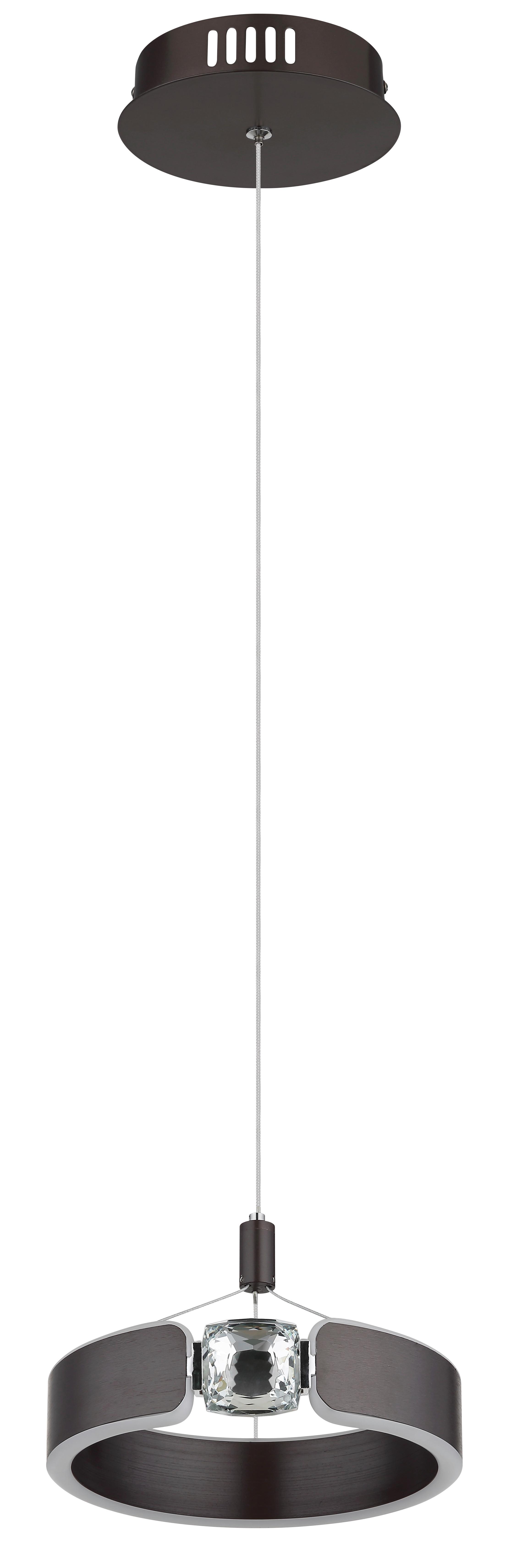 LED-HÄNGELEUCHTE 67349H HENDRICKS - Klar/Opal, Design, Glas/Kunststoff (22/125cm) - Globo