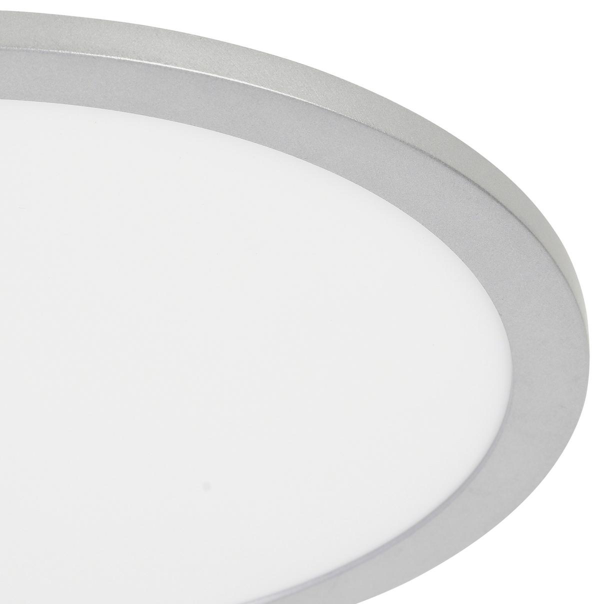 LED-Deckenleuchte Imo in Silberfarben max. 16 Watt - Silberfarben, Romantik / Landhaus, Kunststoff/Metall (30/5cm) - Modern Living