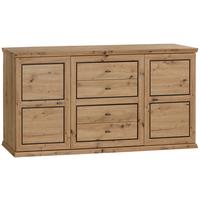 Komoda Harvey, Barva Hrasta - barve hrasta/antracit, Trendi, kovina/leseni material (160/89,5/43cm) - Mömax