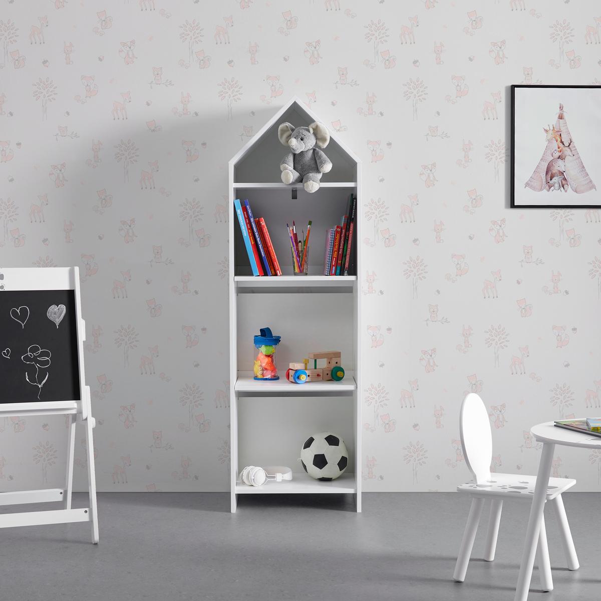 Regal für Kinder Lia Weiß - Weiß, MODERN (47/150/30cm) - Bessagi Kids