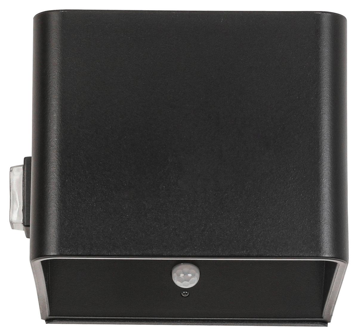 LED-Wandleuchte Hero1 Schwarz max. 3 Watt - Schwarz, MODERN, Kunststoff/Metall (10,28/10,1/8,05cm) - Modern Living