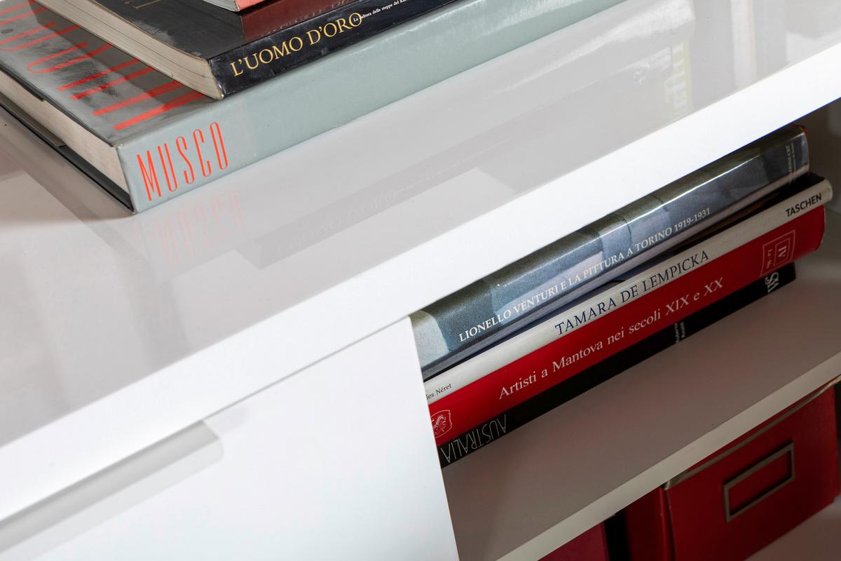 SZAFKA NA BUTY MUNDI - biały wysoki połysk/biały, Basics, materiał drewnopochodny/metal (160/102/35cm) - Carryhome