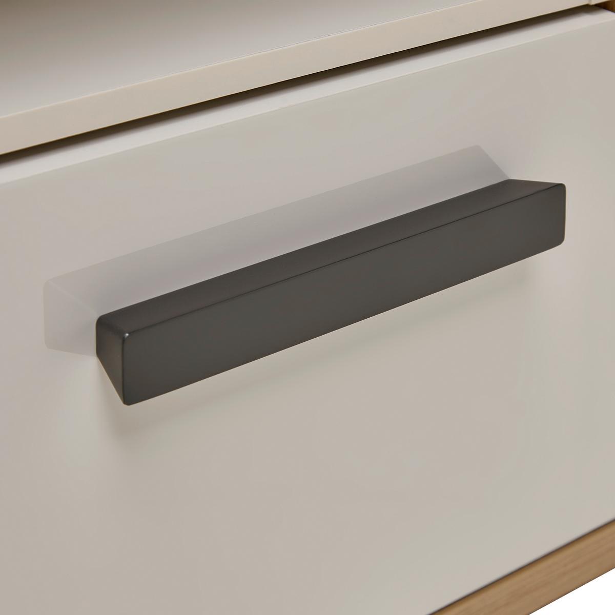 Nachtkästchen Casa Mia Kaschmirfarben/Eiche Artisan - Kaschmir/Anthrazit, KONVENTIONELL, Holzwerkstoff/Metall (45/50/40cm) - Modern Living