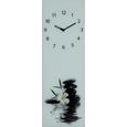 Wanduhr Silent Water Stones - Schwarz/Weiß, MODERN, Glas/Metall (20/60/3,5cm) - MÖMAX modern living