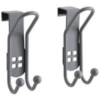 Türhaken Wenko in Silberfarben, 2er Set - Silberfarben, Metall (3,2/9,5/6cm) - Mömax