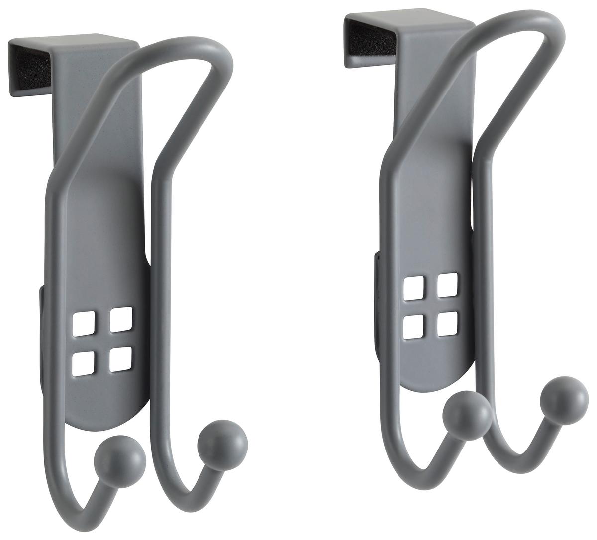 Türhaken Wenko in Silberfarben, 2er Set - Silberfarben, Metall (3,2/9,5/6cm) - Mömax