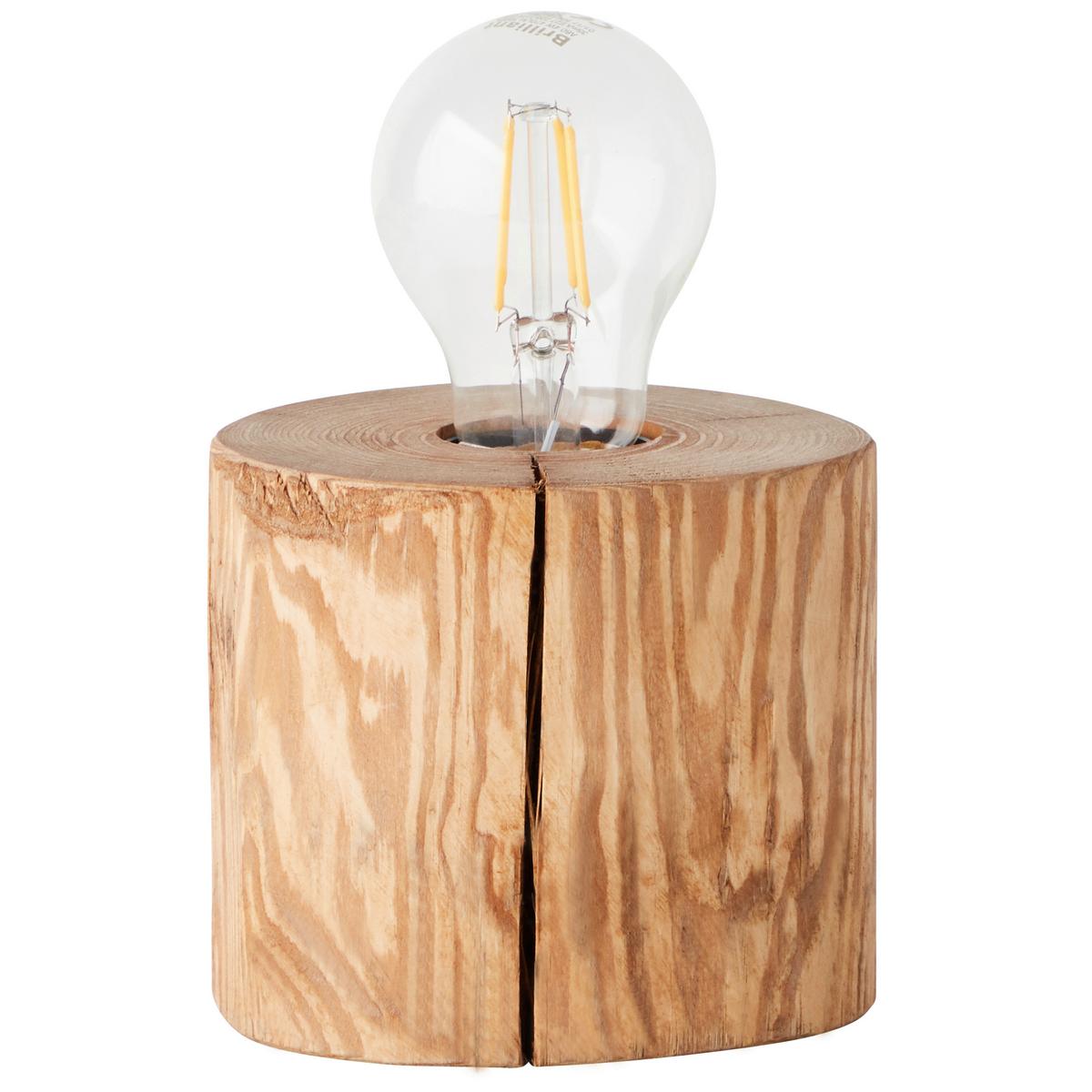 Tischleuchte Trabo Kieferfarben max. 25 Watt - Kieferfarben, Natur, Holz (10/10cm) - Brilliant