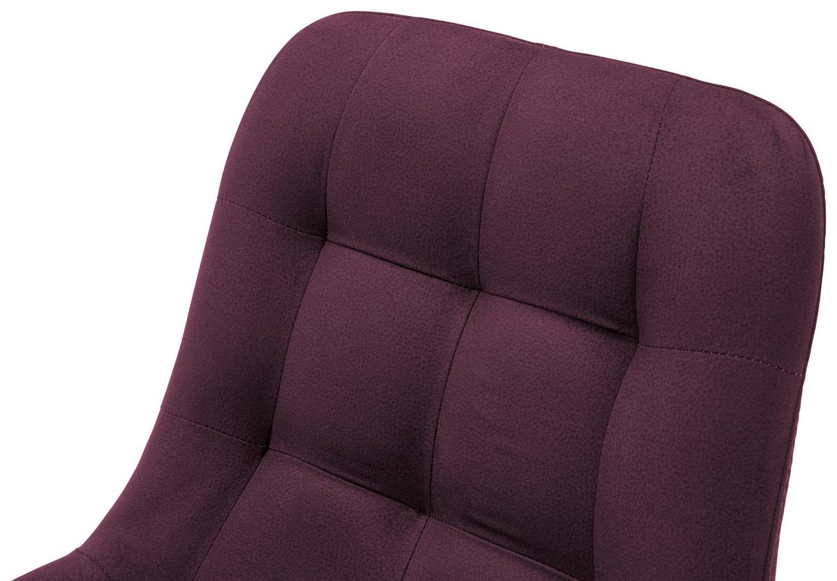 KRZESŁO BELFAST - bordowy, Konventionell, tkanina/drewno (56/84/63cm) - Carryhome