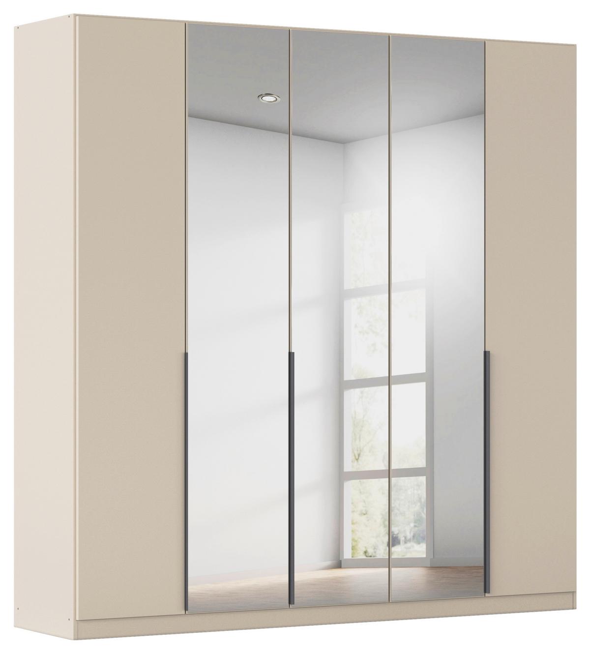 DULAP USI ROTATIVE ALABAMA - argintiu/transparent, Modern, material pe bază de lemn (226/229/54cm) - Modern Living