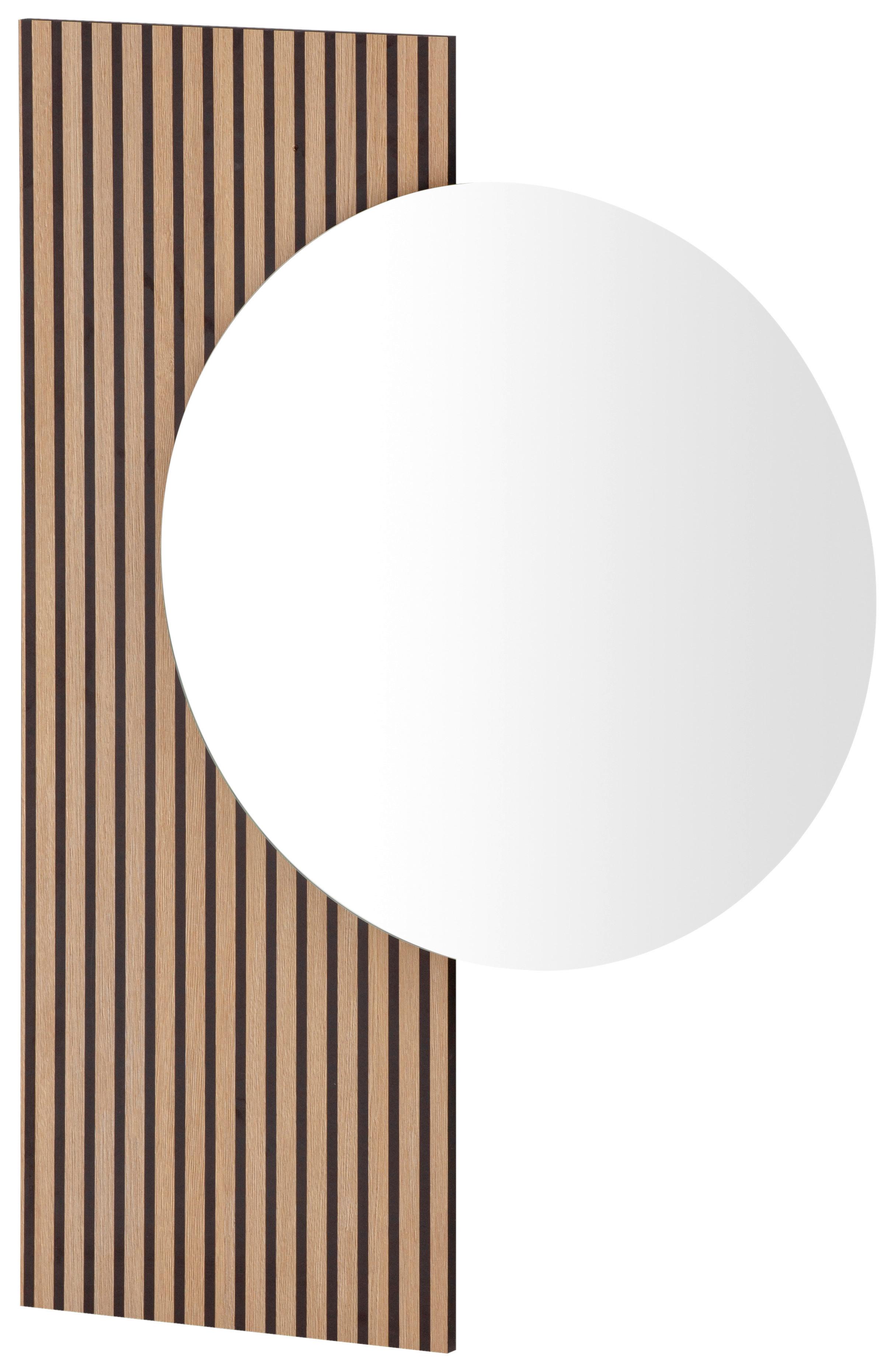 Wandspiegel Hank Eiche - Eichefarben, Design, Glas/Holzwerkstoff (79,5/10,9/3cm) - MID.YOU