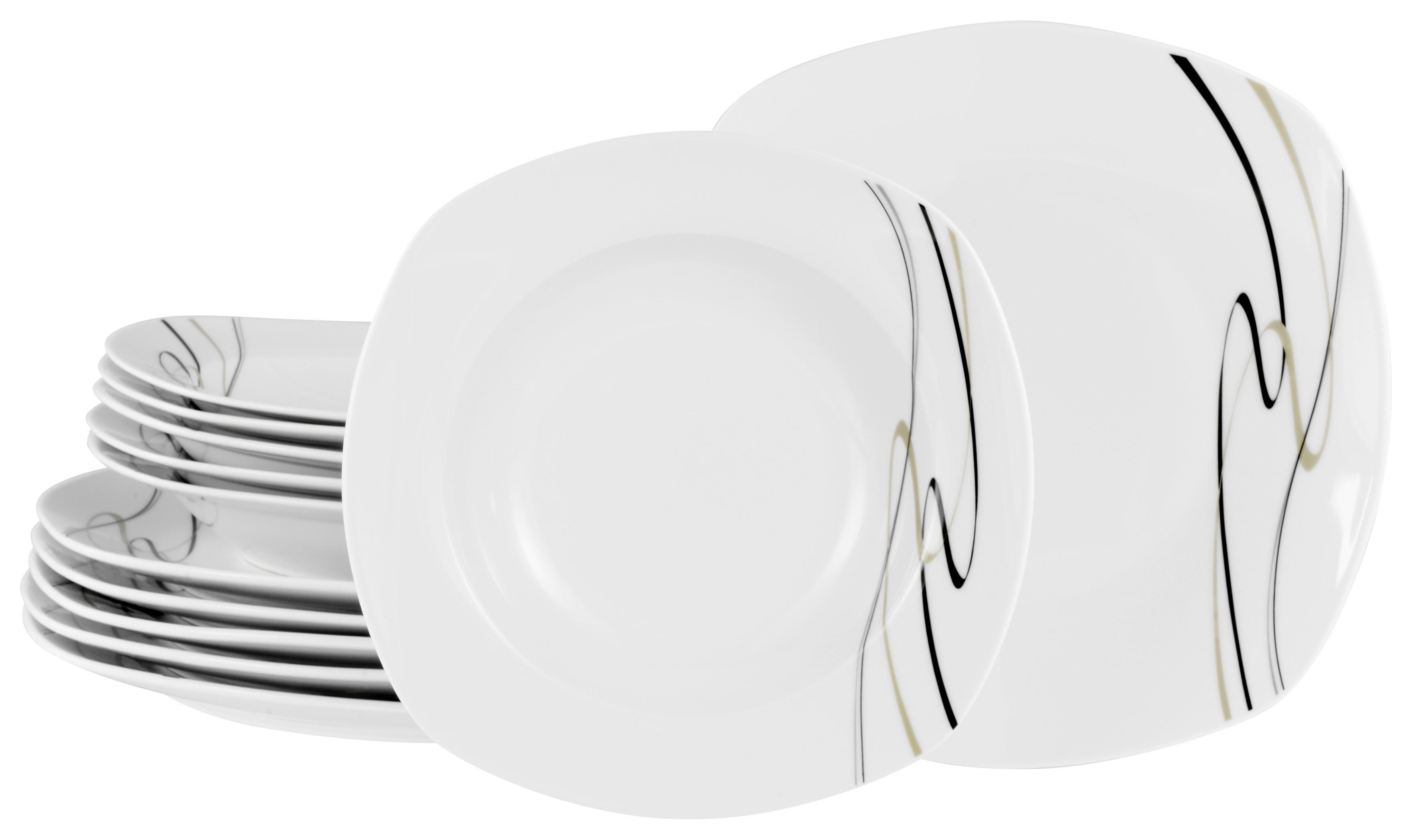 Jedilni Servis Amelie Piazza, 12-Delni - Basics, keramika - Creatable