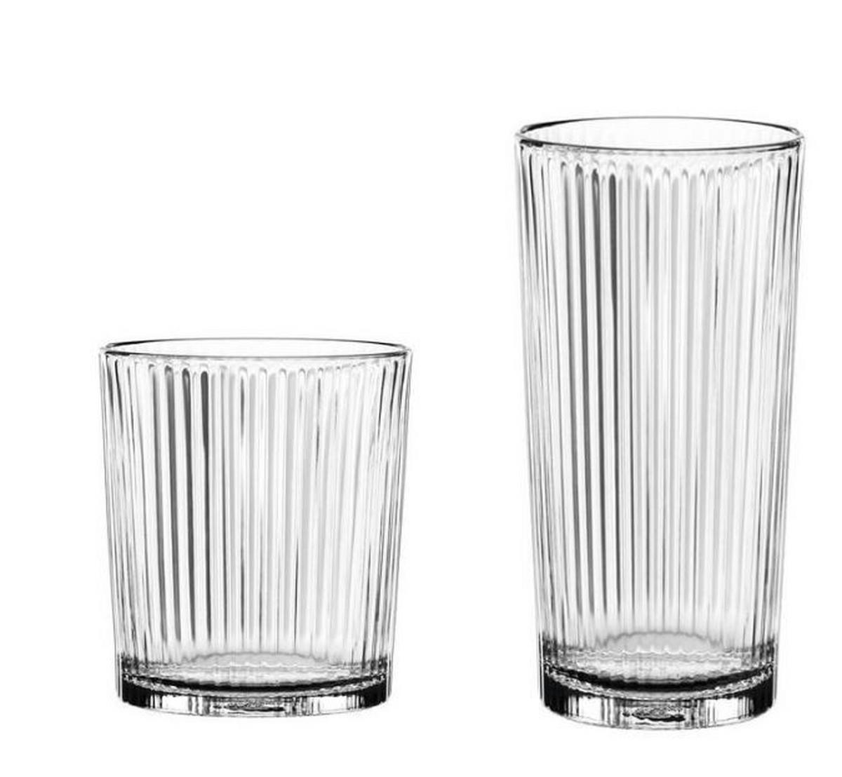 KOMPLET SZKŁA STOŁOWEGO 106002 - przejrzysty, Basics, szkło (28,1/24,5/28,1cm) - Nachtmann