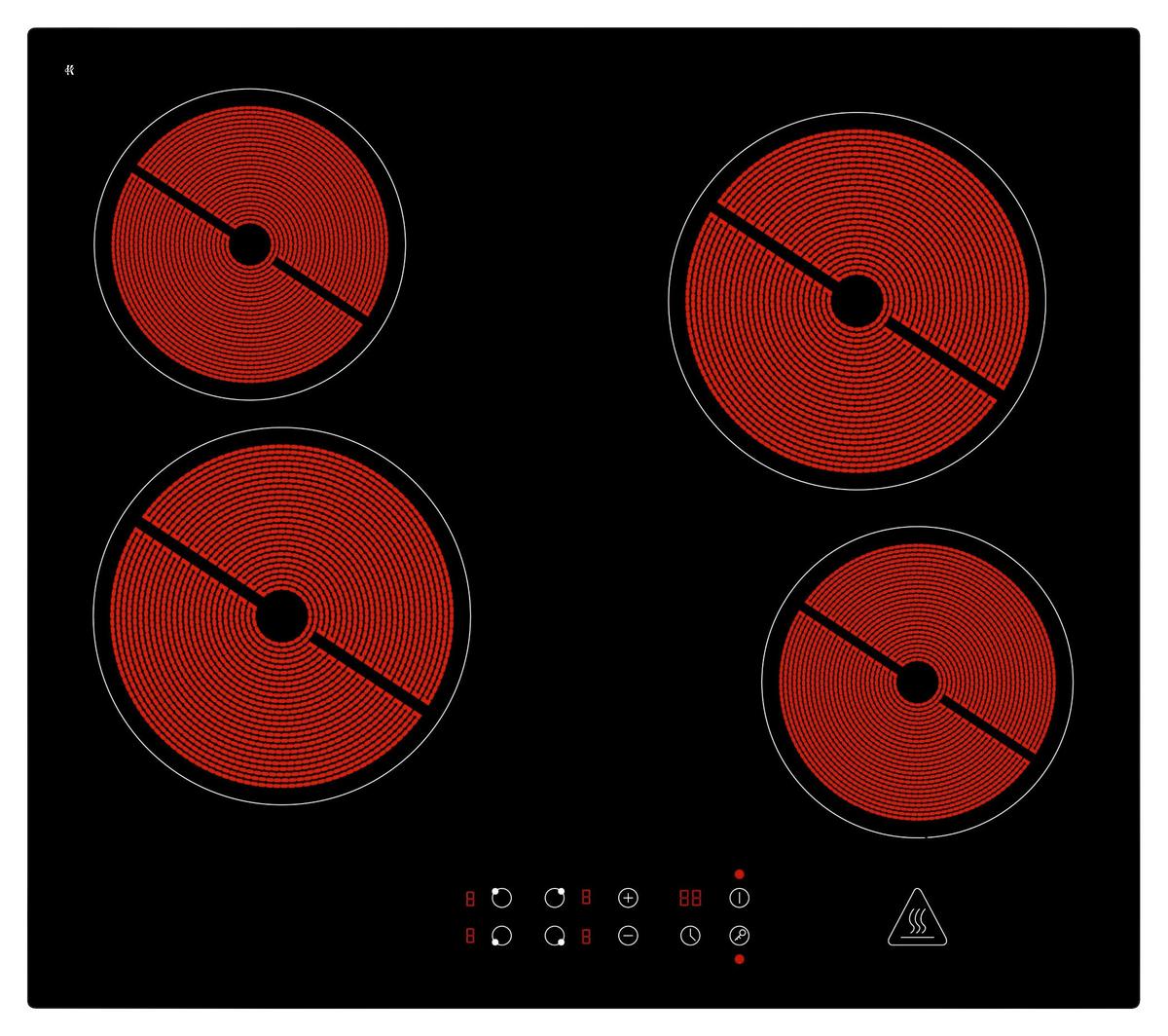 Küchenblock mit Geräten ca. 370 cm Weiß/Eichenfarbe - Eichefarben/Weiß, MODERN, Holzwerkstoff (370cm) - Respekta