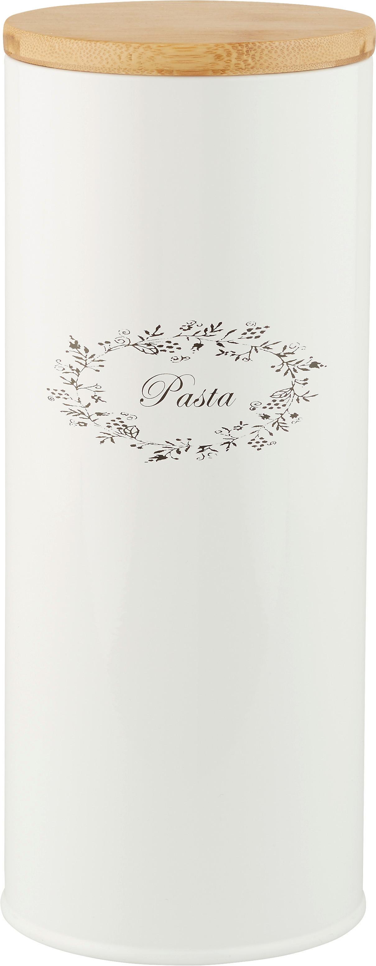 Box mit Deckel Lore in Weiss ca. 2,5l - Weiss/Naturfarben, Romantik / Landhaus, Holz/Metall (11/27cm) - Zandiara