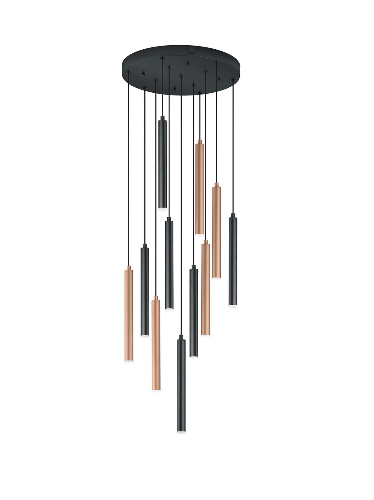 LAMPA WISZĄCA LED CALINA MR32169132 - czarny/biały, Design, tworzywo sztuczne/metal (40/150cm) - Musterring