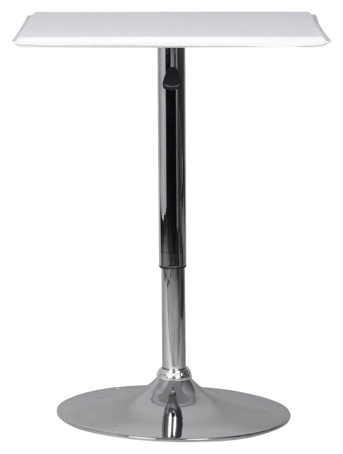 Stoječa Miza Altona - barve kroma/bela, Moderno, kovina/tekstil (63/83-104/63cm) - MID.YOU