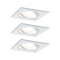 LED-Deckenleuchte Nova in Weiß/Alufarben max. 6,5 W - Alufarben/Weiß, Basics, Metall (8,4/8,4cm) - Paulmann