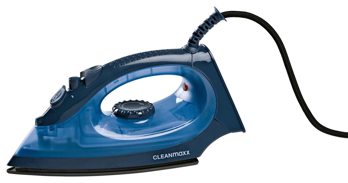Dampfbügeleisen Cleanmaxx Blau max. 2200 Watt - Blau, Basics, Kunststoff/Metall (25/12/10cm)