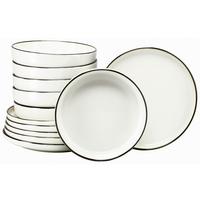 Tafelservice 24793 Nordic Festive Creme - Goldfarben/Creme, Basics, Keramik - Creatable