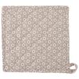 Topflappen Ameline Taupe - Taupe, ROMANTIK / LANDHAUS, Textil (20/20cm) - ZANDIARA
