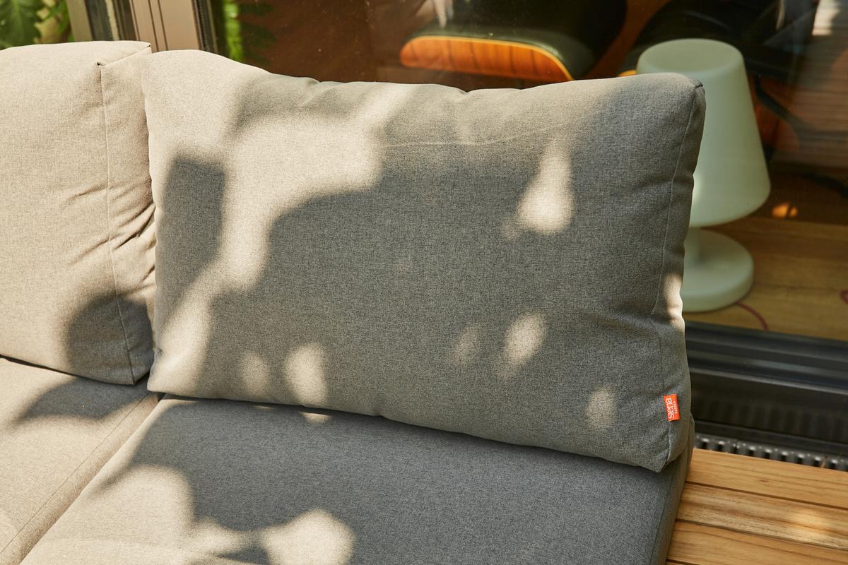 Modul-Loungegarnitur 8-tlg. Grau Teakholz - Anthrazit/Grau, KONVENTIONELL, Holz/Textil (322/84/252cm) - Siena Garden