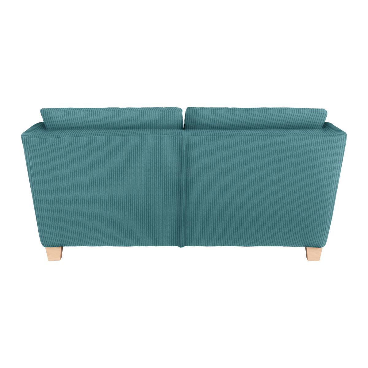 2-Sitzer-Sofa Devado Petrol - Petrol/Naturfarben, Holz/Textil (190/70-85/95cm) - Mömax