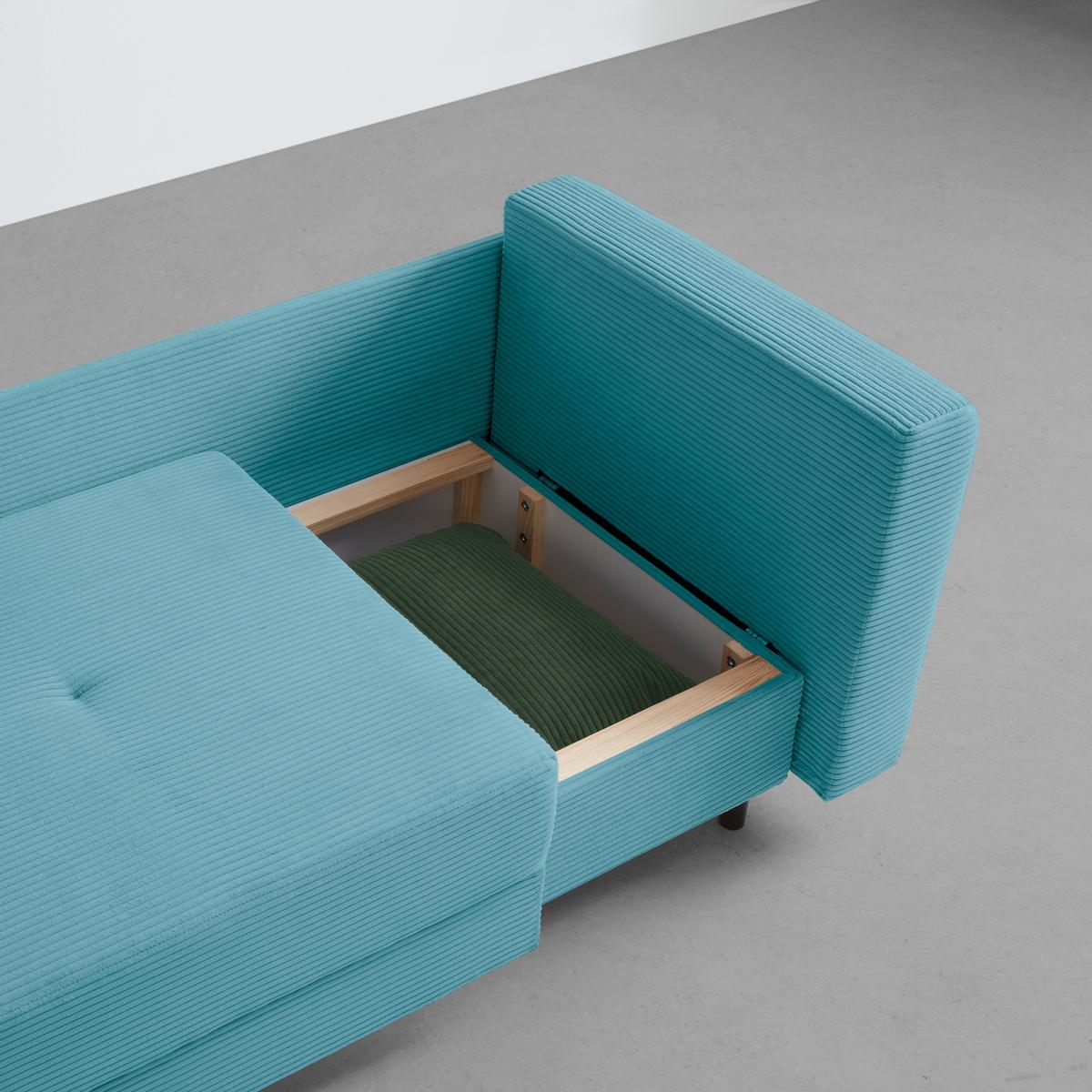 Liege Nova Petrol - Petrol/Schwarz, MODERN, Holz/Textil (145/62/85cm) - Mömax