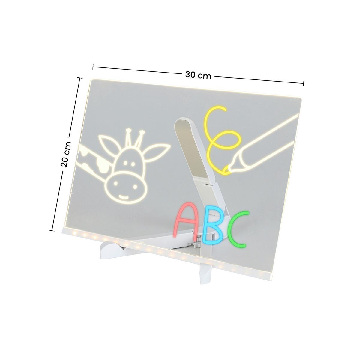 LED-Dekoleuchte Malon Weiß/Transparent max. 2 Watt - Transparent/Weiß, MODERN, Kunststoff (30/18,4/20cm) - Mömax