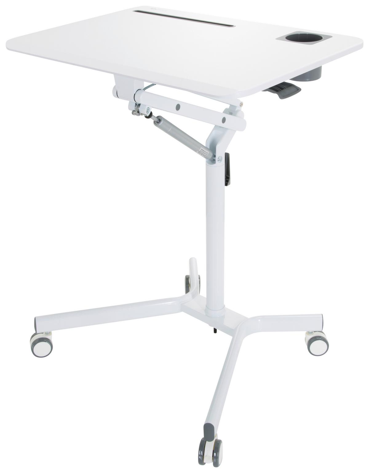Dvižna Miza Stand Vm.su I, Bela - bela, Basics, kovina/umetna masa (77/73-105/57cm) - MID.YOU