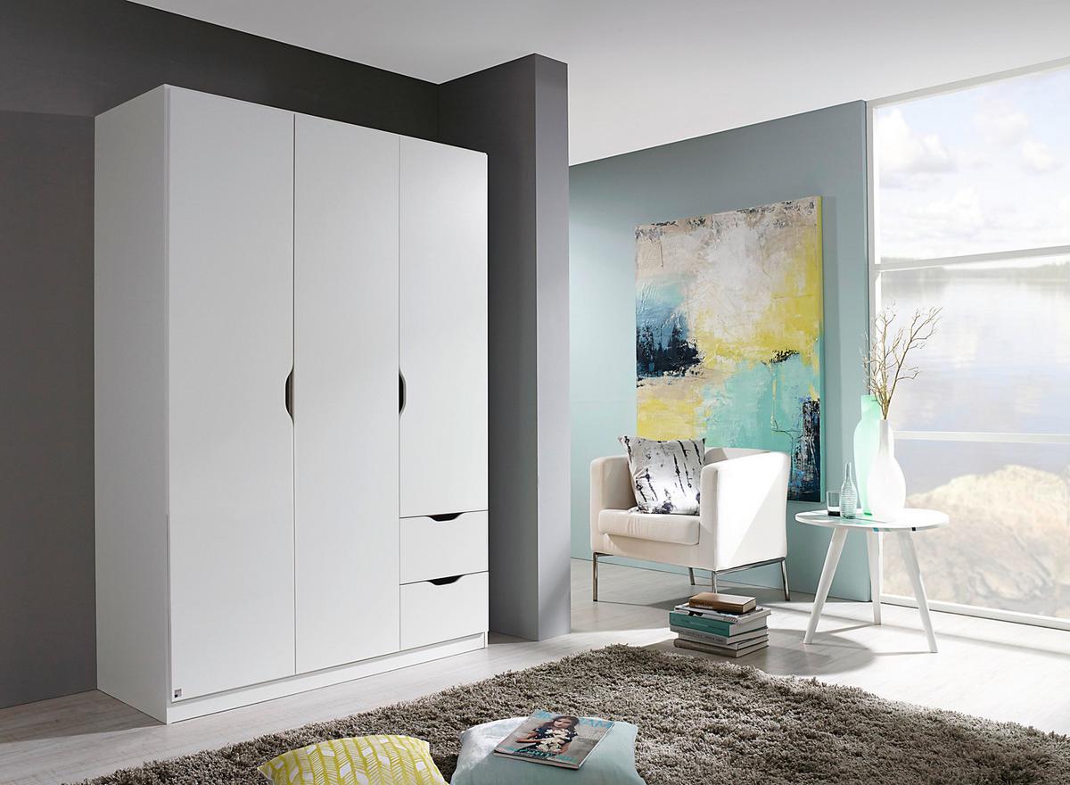 DULAP USI ROTATIVE FREISING - alb, Modern, material pe bază de lemn (136/197/54cm) - Modern Living