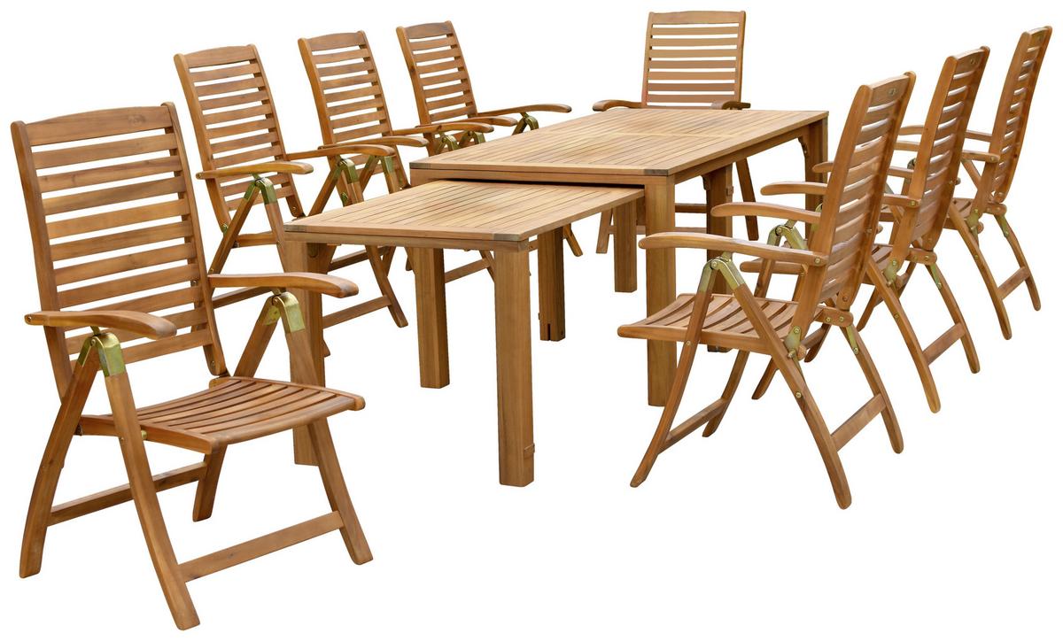 Gartenset Paraiba Naturfarben Akazie - Naturfarben, MODERN, Holz - Gardenson
