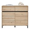 KOMMODE ARRAN - Schwarz/Eiche Artisan, MODERN, Holzwerkstoff (106/90/40cm) - Mömax