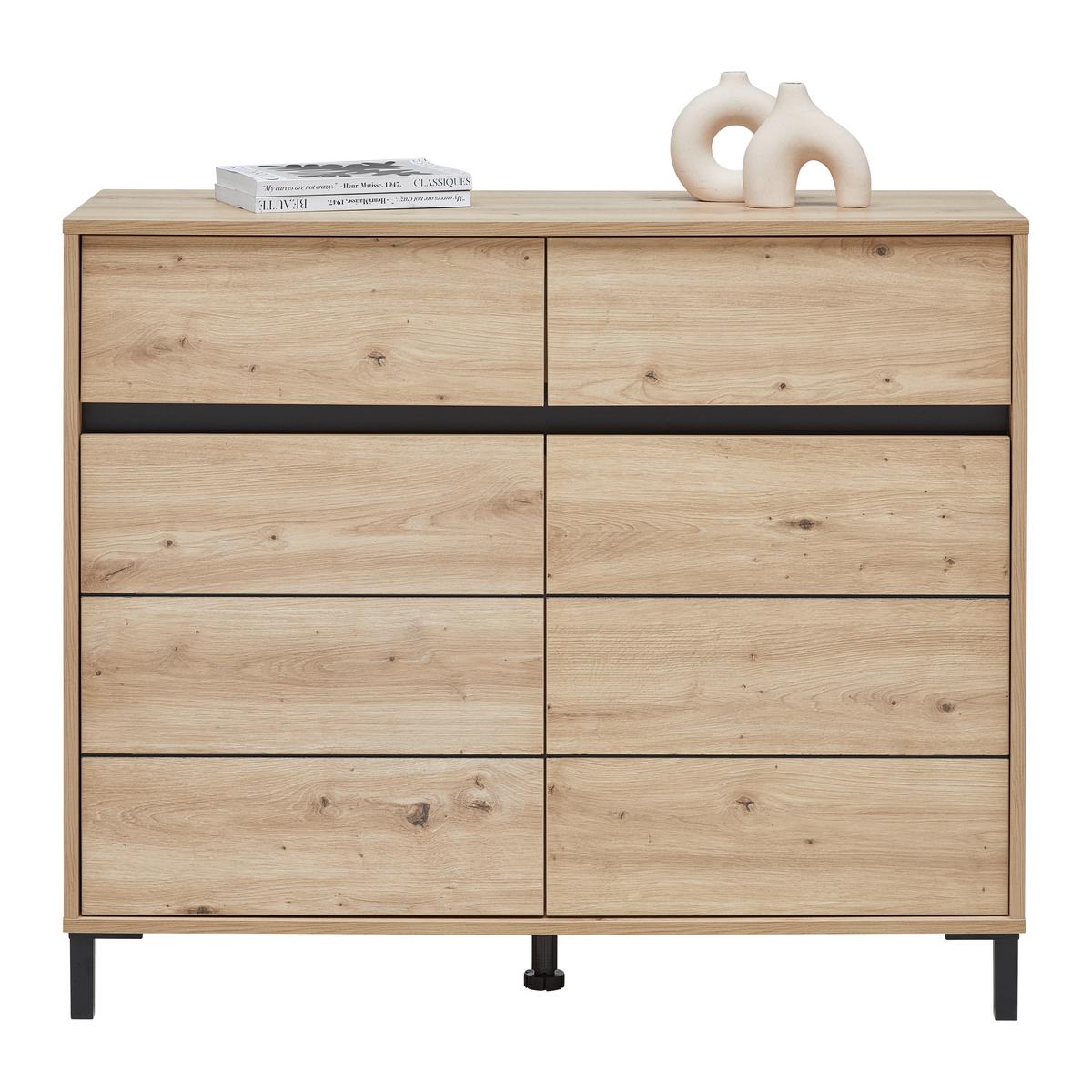 Kommode Arran Eiche Artisan - Eiche Artisan, Modern, Holzwerkstoff (106/90/40cm) - Mömax