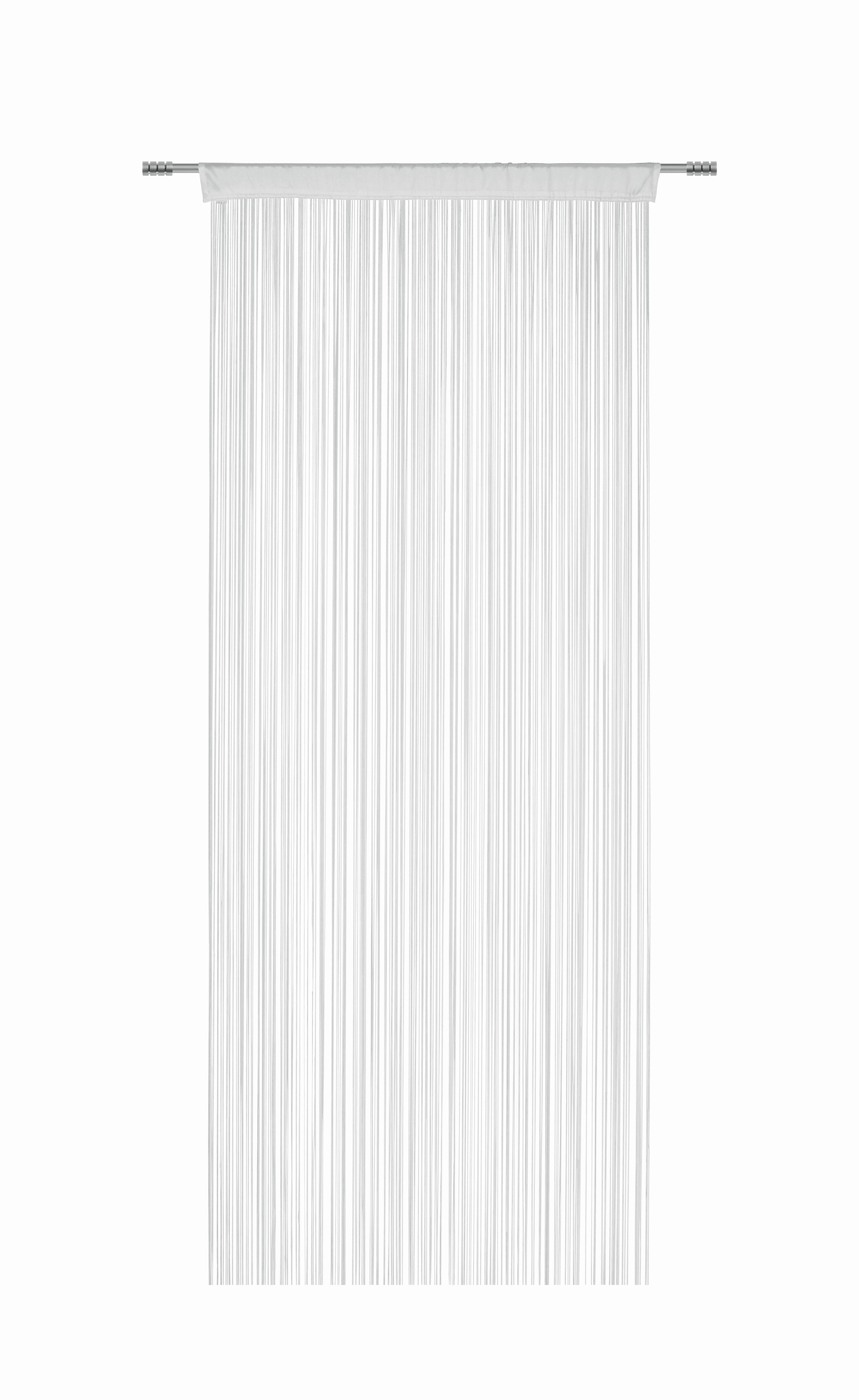 Nitasta Zavesa Promotion - bela, Konvencionalno, tekstil (90/200cm) - Based