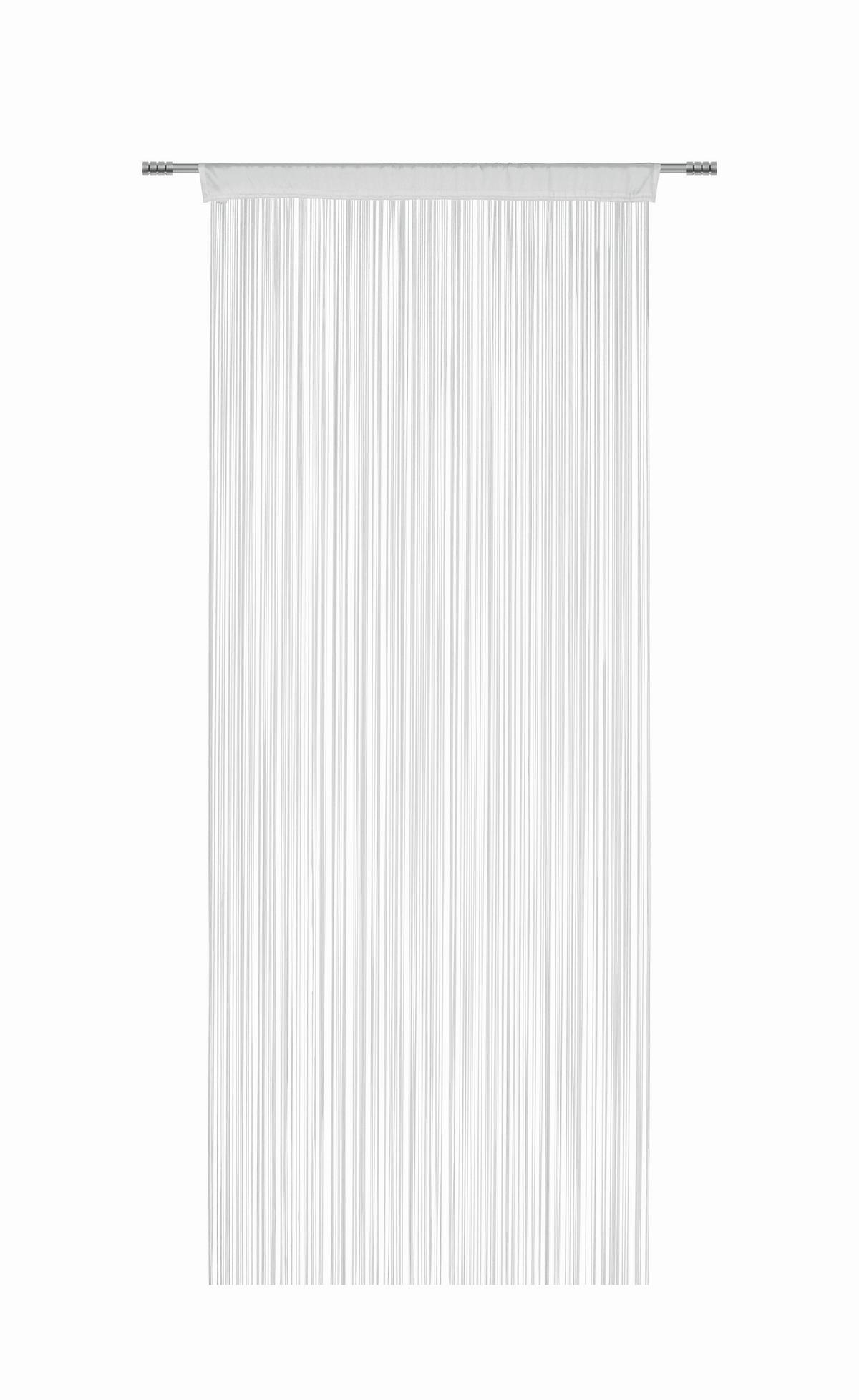 Nitasta Zavesa Promotion - bela, Konvencionalno, tekstil (90/200cm) - Based