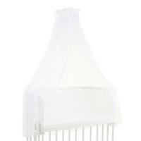 BALDACHIM 160321 - biały, Basics, tkanina (200/135/0,1cm) - Babybay