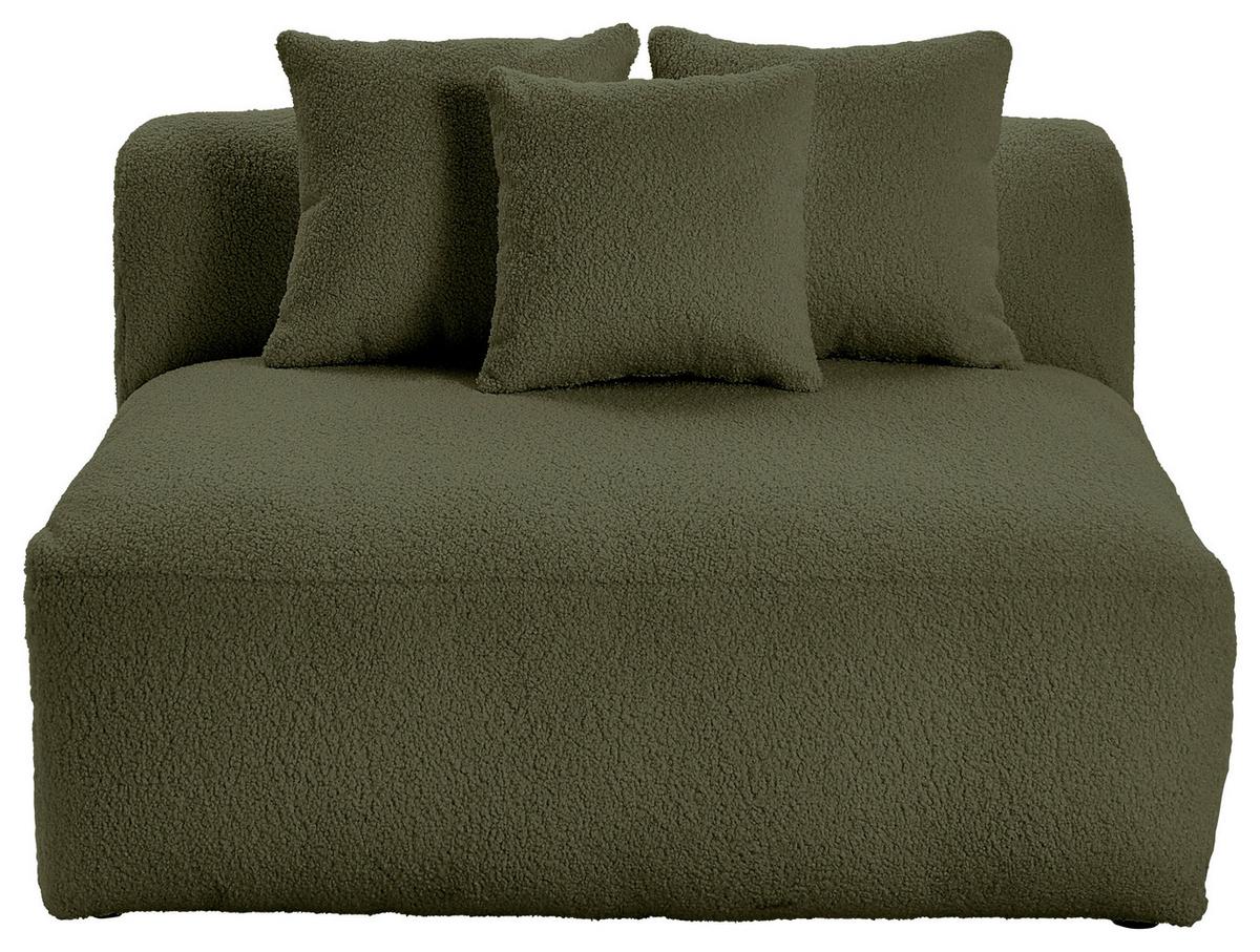 Modul Sofaelement Bloom Olivgrün - Olivgrün, Trend, Textil (120/70/122cm) - Livetastic