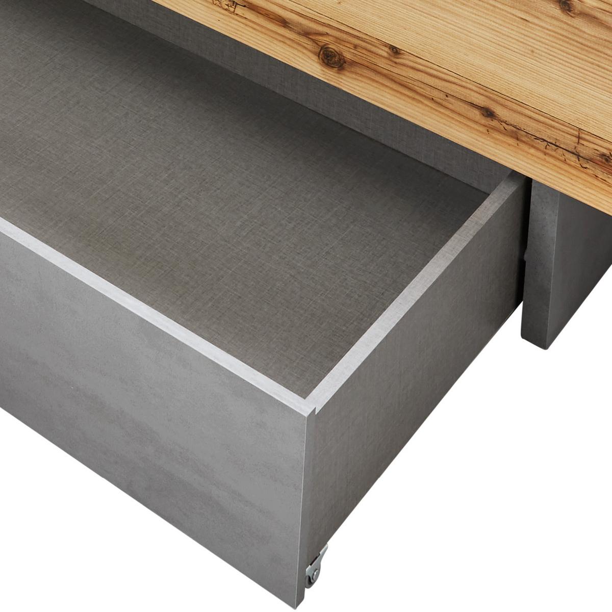 Ladica Za Posteljinu Alicante - siva, Moderno, drvni materijal (137,2/19,1/61,5cm) - Modern Living