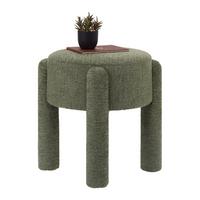 Tabure Leonie - zelena, Lifestyle, drvni materijal/tekstil (47/47/42cm) - Mömax