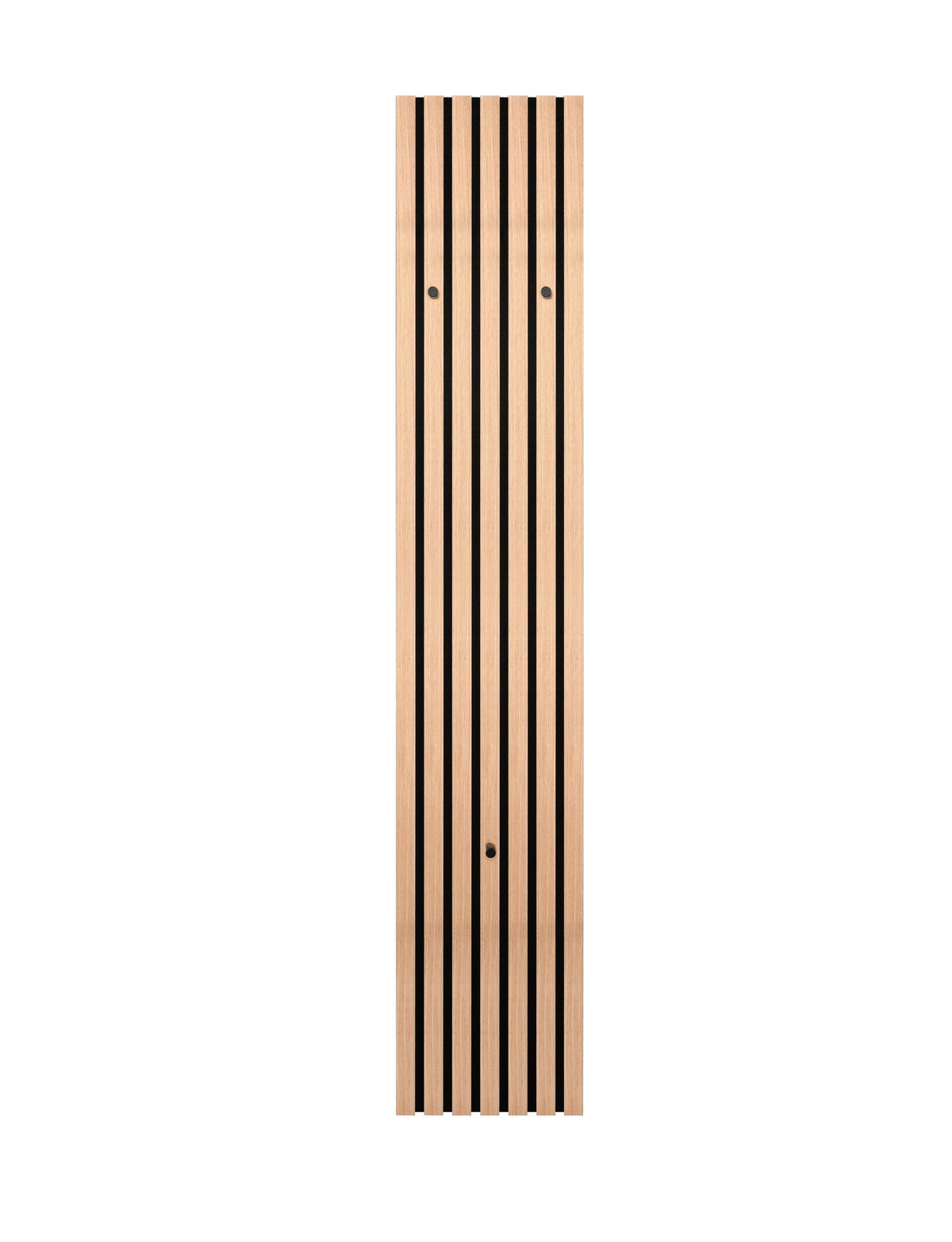 PANEL DO PRZEDPOKOJU GABI - czarny/dąb artisan, Modern, materiał drewnopochodny/tkanina (25/160/7cm) - Xora
