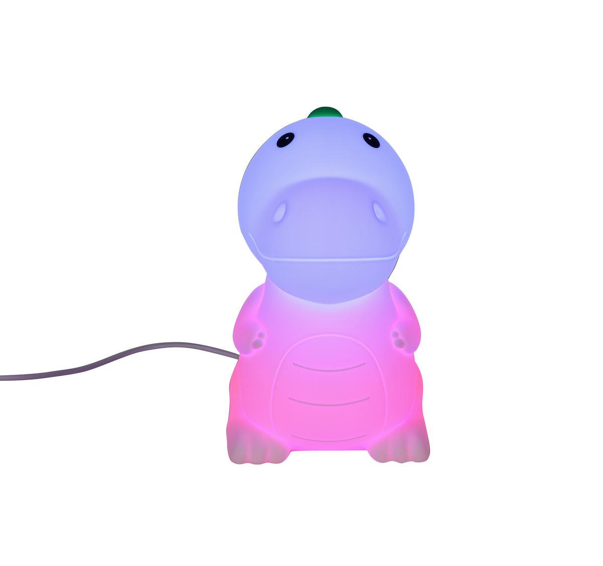 Nočna Lučka Dino - bela, Moderno, umetna masa (8,5/13,8/13,5cm) - Mömax