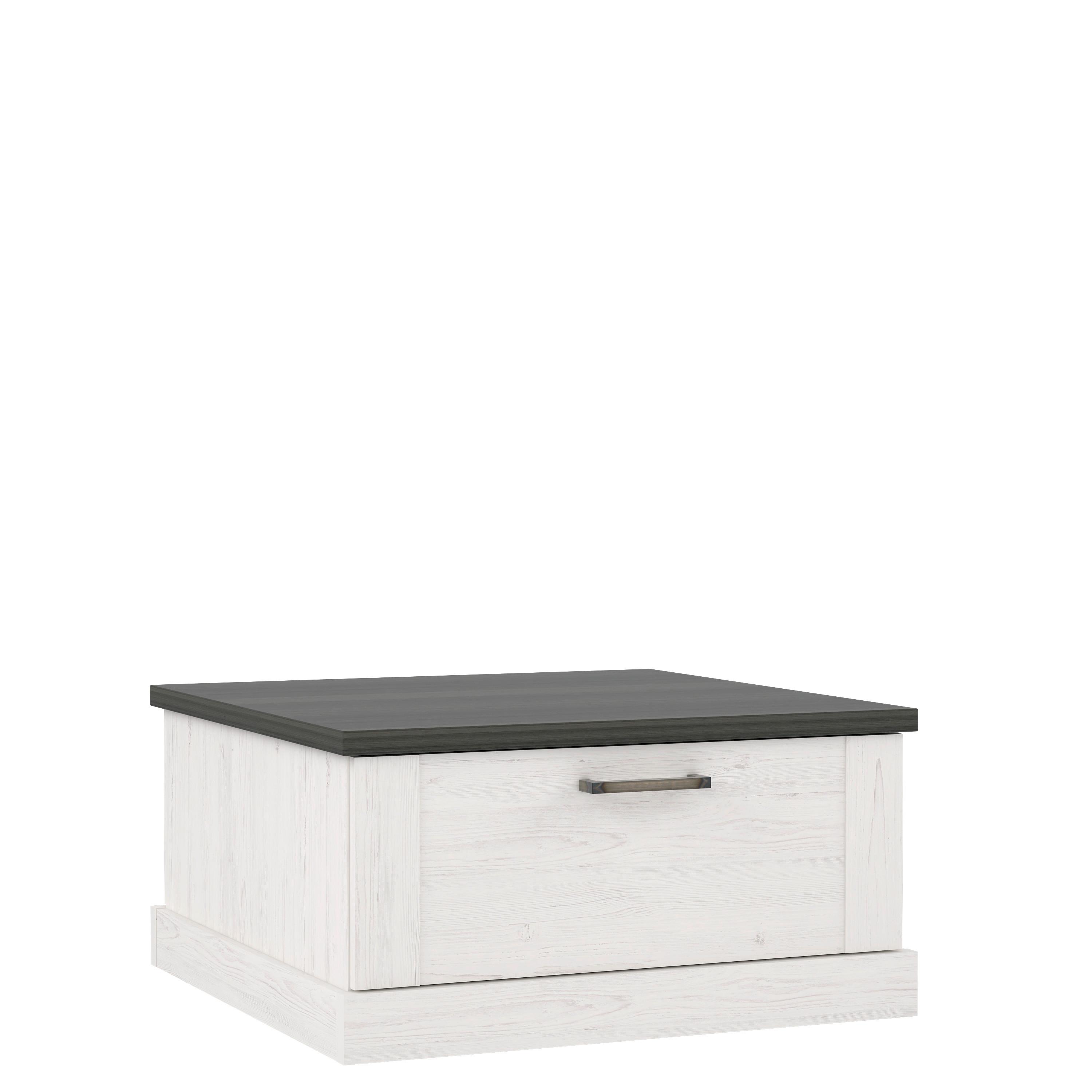 Klub Sto Montreal - boja pinije/crna, Konvencionalno, metal/pločasti materijal (85/43,4/85cm) - Premium Living