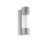 Aussenwandleuchte 96013* Robledo - Edelstahlfarben/Transparent, Konventionell, Kunststoff/Metall (7,5/26/12cm) - Eglo