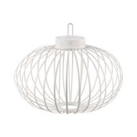 Akku-Tischleuchte Akuba Weiß max. 1,5 Watt - Weiß, Basics, Holz/Kunststoff (46/46/37cm)