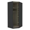 Eckschrank "UNIT" in Anthrazit - Anthrazit, MODERN, Holzwerkstoff (91,1/210/91,1cm) - Based