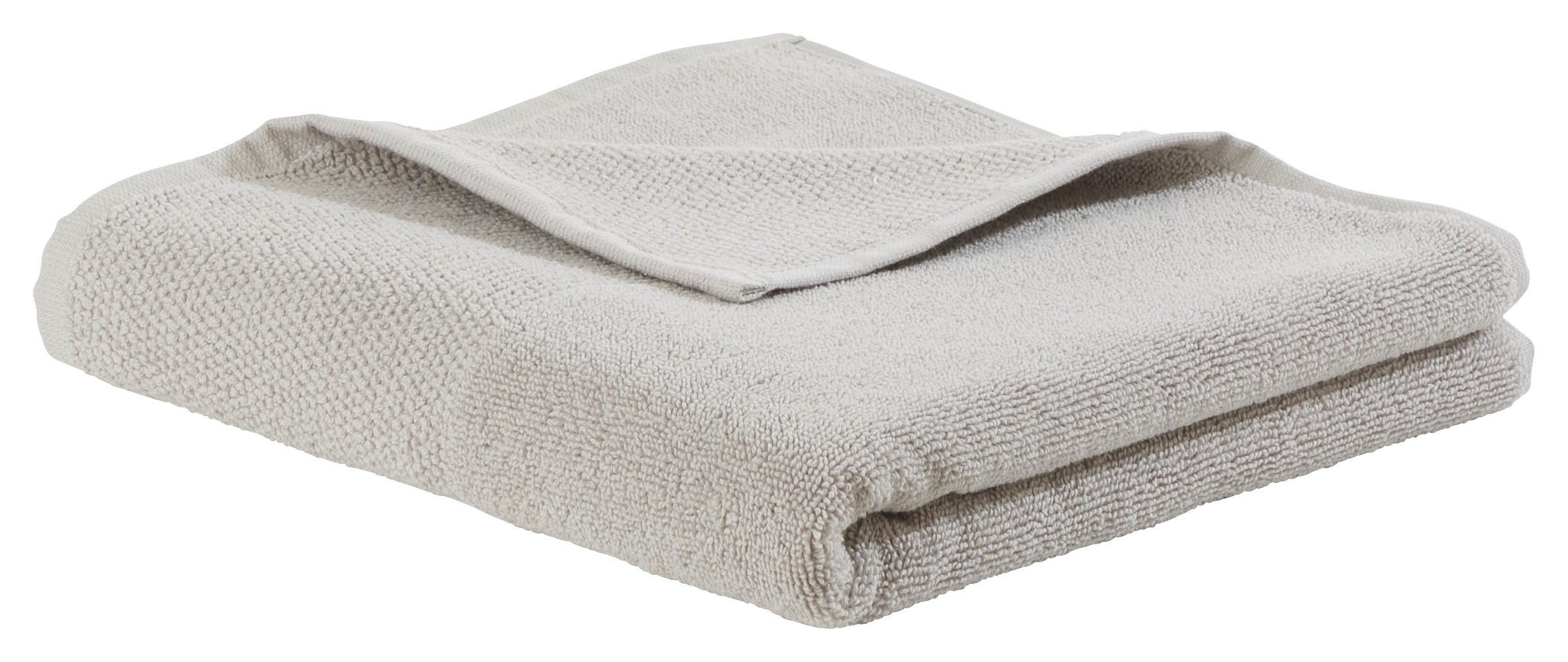 Handtuch Olivia in Hellgrau ca. 50x100cm - Hellgrau, Konventionell, Textil (50/100cm) - Premium Living