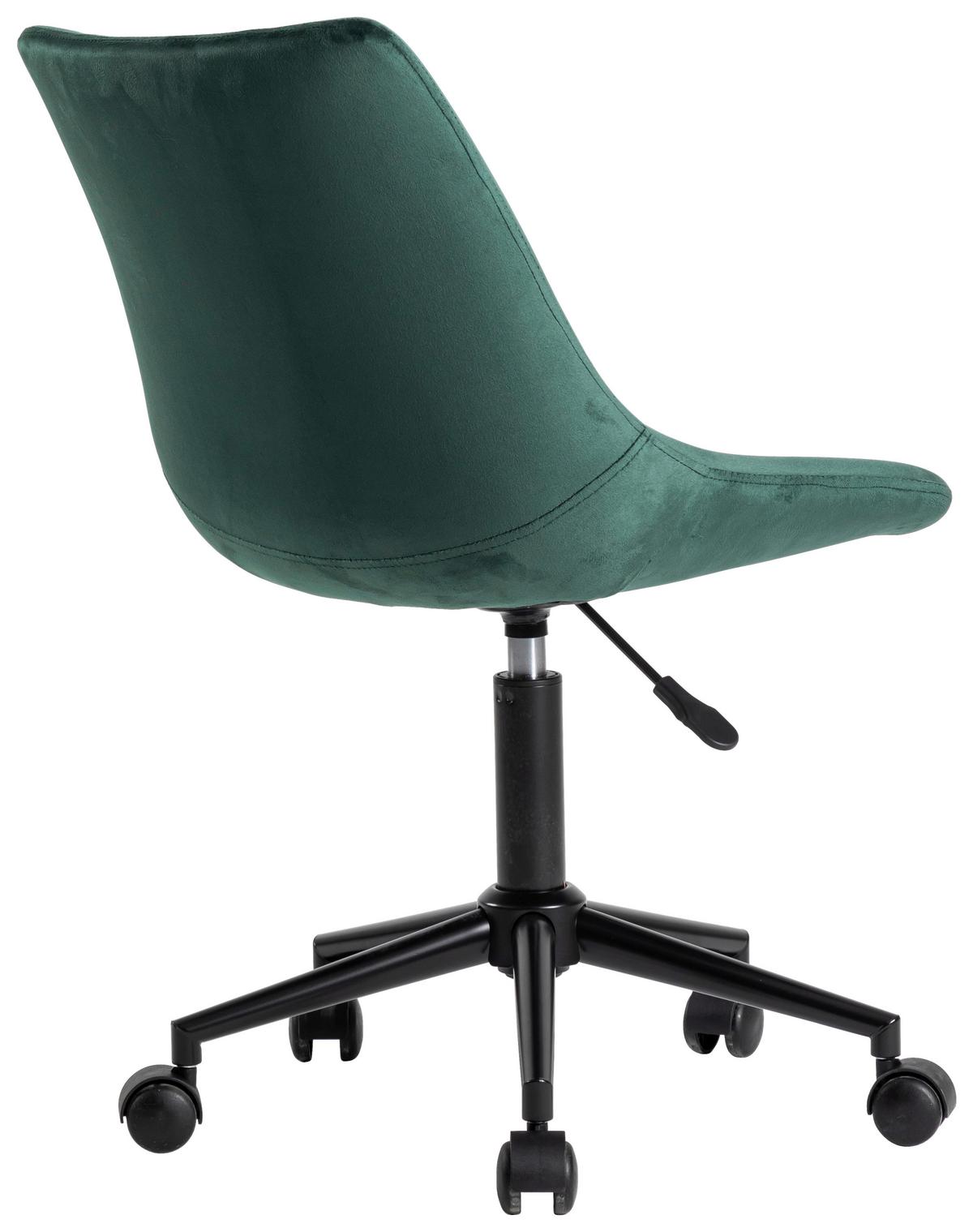 Uredska Stolica Blush - zelena/crna, Moderno, metal/tekstil (50/81-93/57cm) - Modern Living