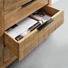 DRESSOIR EVEREST -EXKLUSIV- - Natuurlijke kleuren/Zwart, Natur, Hout/Metaal (160/85/40cm) - Mömax